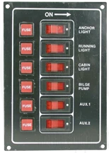 Allpa Aluminium Schalttafel,12V