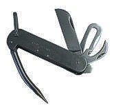 Lindemann Seglermesser Aus Edelstahl Mit 2 Klingen, Schäkelöffner, Marlspieker, Dosenöffner 3 Lindemann Seglermesser Aus Edelstahl Mit 2 Klingen, Schäkelöffner, Marlspieker, Dosenöffner