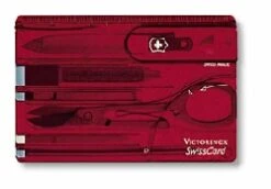 Victorinox Swiss Card Classic Rot Transparent