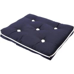 Kapok Kissen Sitzkissen Einfach Navy
