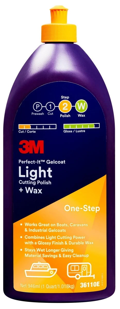 3M™ Perfect-It™ Gelcoat Light Cutting Polish + Wax 946 Ml 3 3M™ Perfect-It™ Gelcoat Light Cutting Polish + Wax 946 Ml