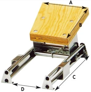 Allpa Schlitten-Außenborder-Halterung Aus Niro 3 Allpa Schlitten-Außenborder-Halterung Aus Niro