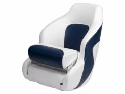 Talamex Bootsstuhl Captain Deluxe Marineblau/weiß
