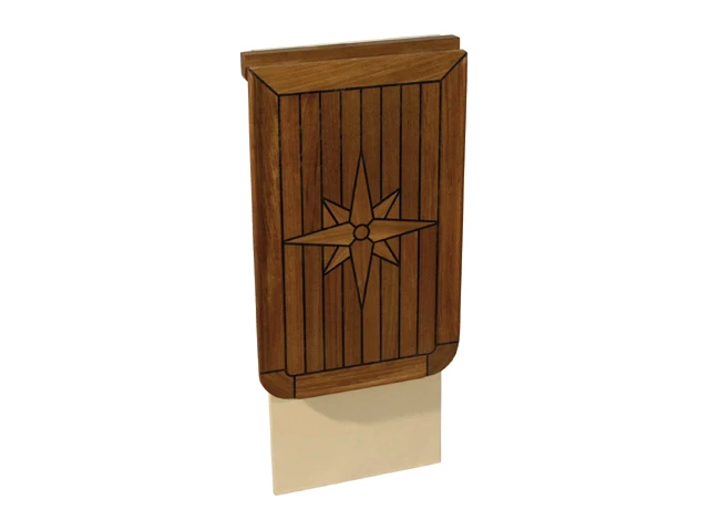 Eude Teak Tischplatte Balcony 38 X 60cm 4 Eude Teak Tischplatte Balcony 38 X 60cm – Bild 2