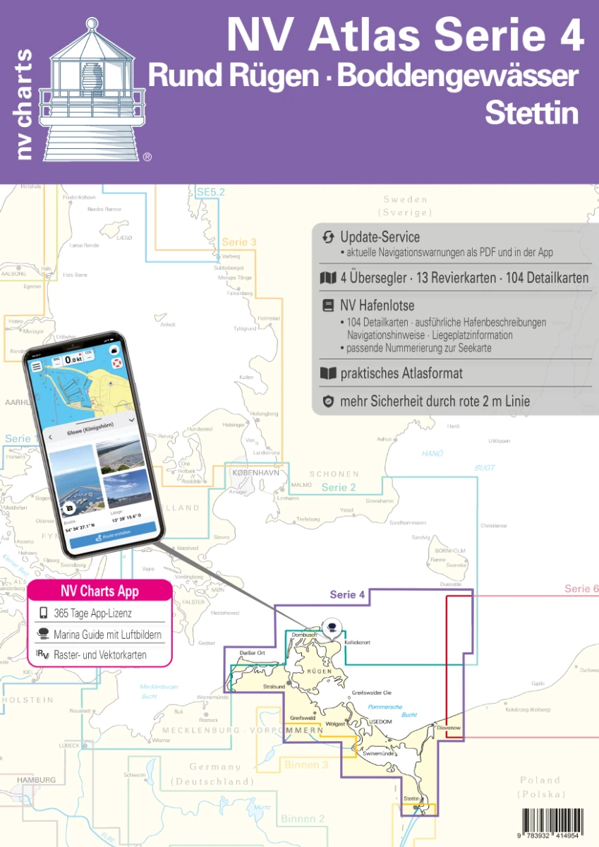 Nautische Veröffentlichung Serie 4, Rund Rügen - Boddengewässer - Stettin 2023 3 Nautische Veröffentlichung Serie 4, Rund Rügen - Boddengewässer - Stettin 2023
