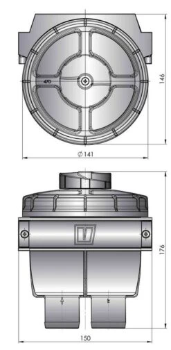 Kühlwasserfilter FTR470/16 -Boot Und Teile UnbenanntFTR470 5