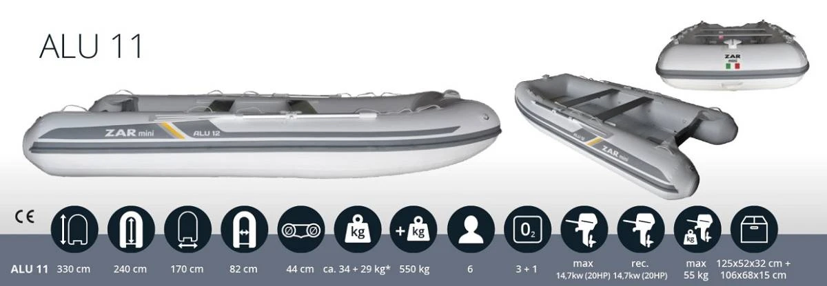 ZAR Mini ALU 11 Schlauchboot 9 ZAR Mini ALU 11 Schlauchboot – Bild 7