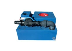 Allpa Fäkalientank-Satz 47 Liter (rechteckig) Komplett Mit Membranpumpe 12V