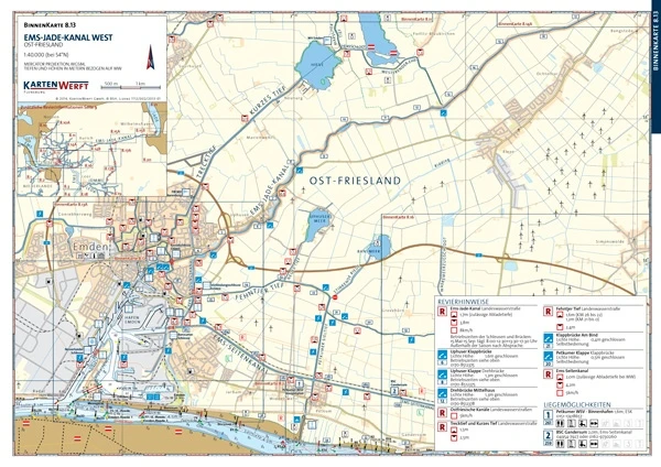 Kartenwerft BINNENKARTEN ATLAS 8 Ems Und Friesland 6 Kartenwerft BINNENKARTEN ATLAS 8 Ems Und Friesland – Bild 4