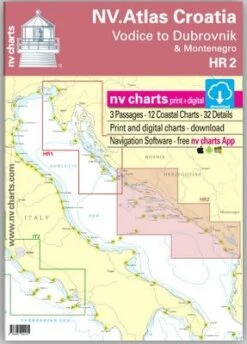 Nautische Veröffentlichung NV.Atlas Kroatien HR 2 - Vodice To Dubrovnik & Montenegro