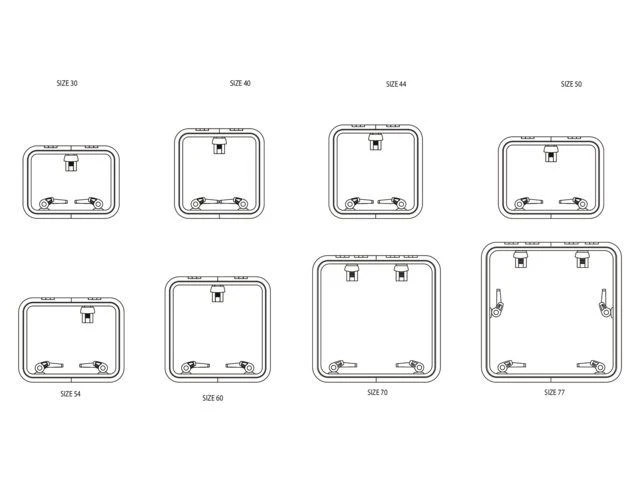 Lewmar Medium Profile Luke Größe 40 492 X 492 Mm 4 Lewmar Medium Profile Luke Größe 40 492 X 492 Mm – Bild 2