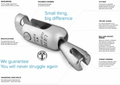 ULTRA MARINE Edelstahl Ankerwirbel UFS 8-21 9 ULTRA MARINE Edelstahl Ankerwirbel UFS 8-21 -Boot Und Teile ultra marine flip swivel haken